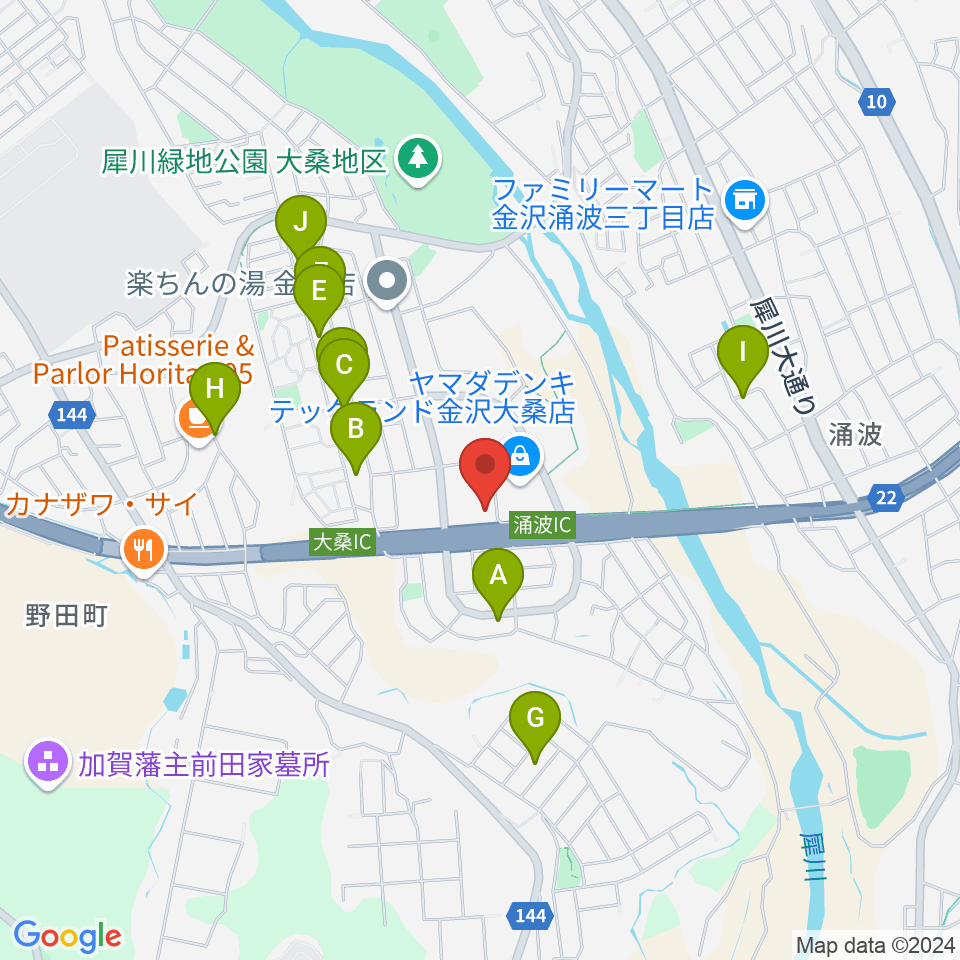 開進堂楽器 MPC大桑周辺の駐車場・コインパーキング一覧地図