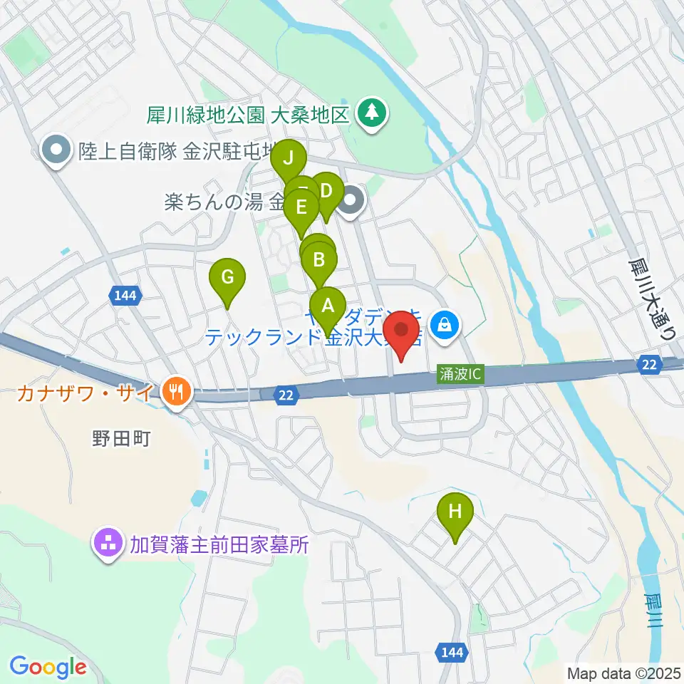 開進堂楽器 MPC大桑周辺の駐車場・コインパーキング一覧地図