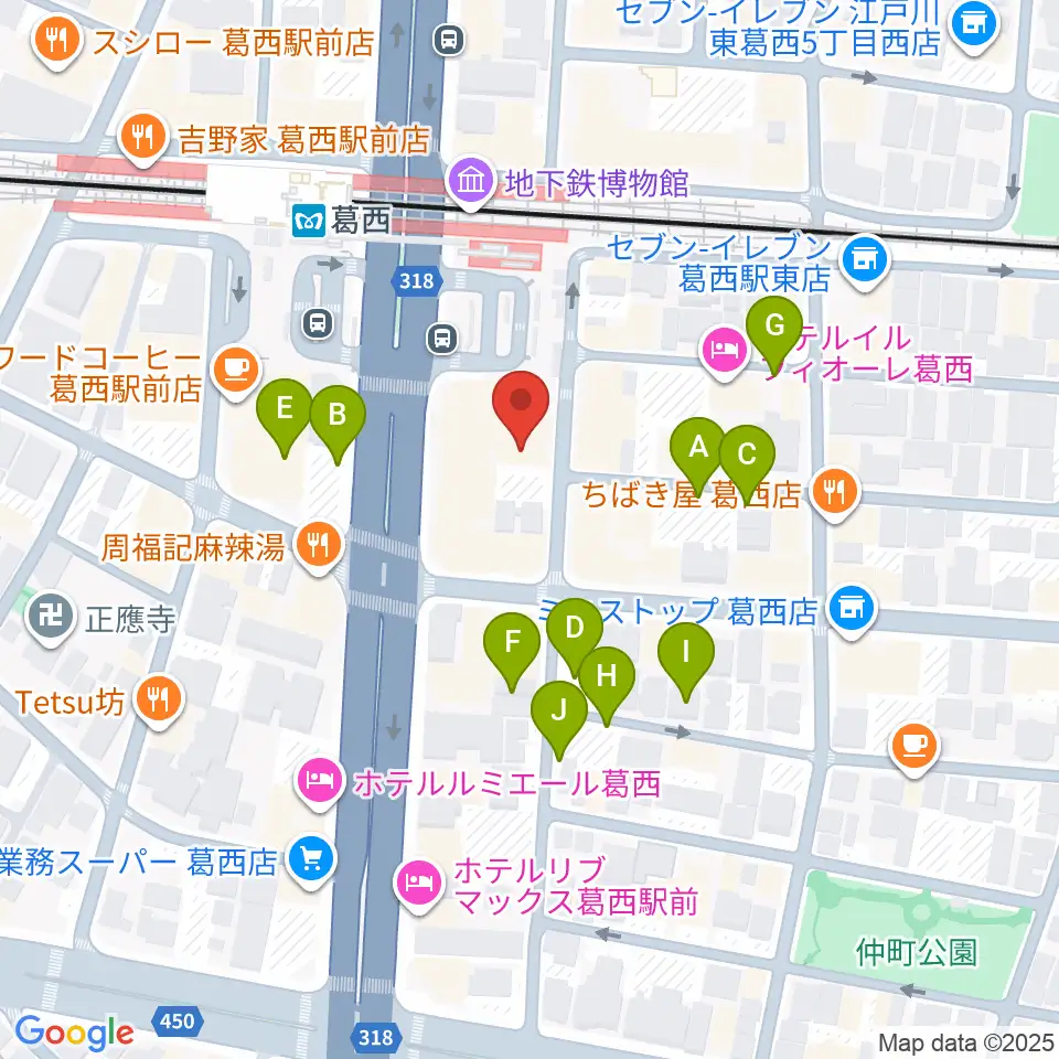 葛西Clioピアノ教室周辺の駐車場・コインパーキング一覧地図