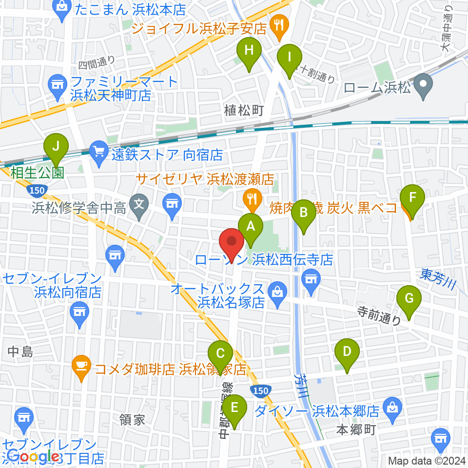 名塚センター ヤマハミュージック周辺の駐車場・コインパーキング一覧地図