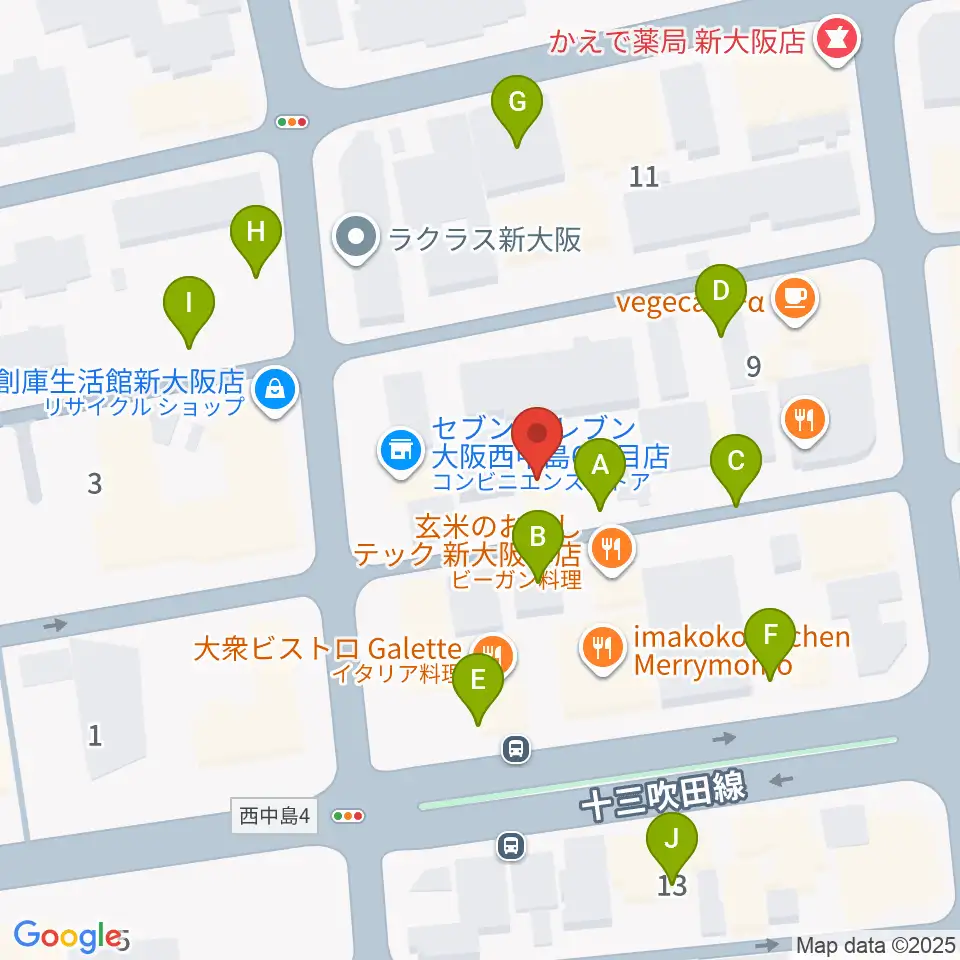 アトリエアルファ 木管楽器専門店周辺の駐車場・コインパーキング一覧地図