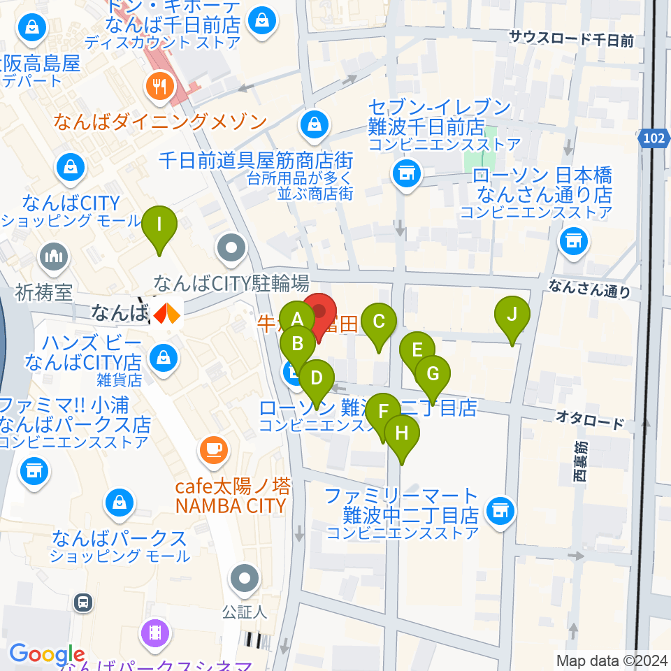 おとぐら ＜音蔵＞周辺の駐車場・コインパーキング一覧地図