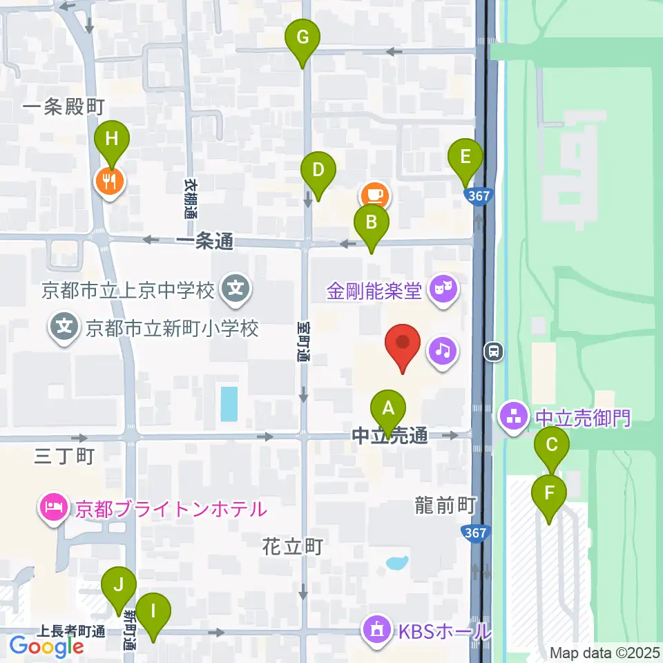京都府立府民ホールアルティ周辺の駐車場・コインパーキング一覧地図