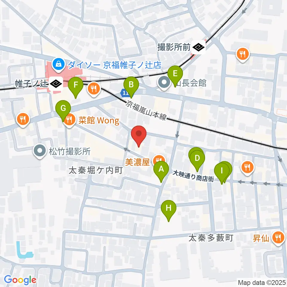 ひまわり音楽教室周辺の駐車場・コインパーキング一覧地図