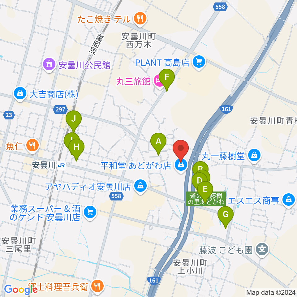 サウンドステーションあどがわ周辺の駐車場・コインパーキング一覧地図