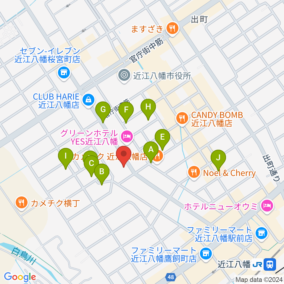 石岡楽器周辺の駐車場・コインパーキング一覧地図