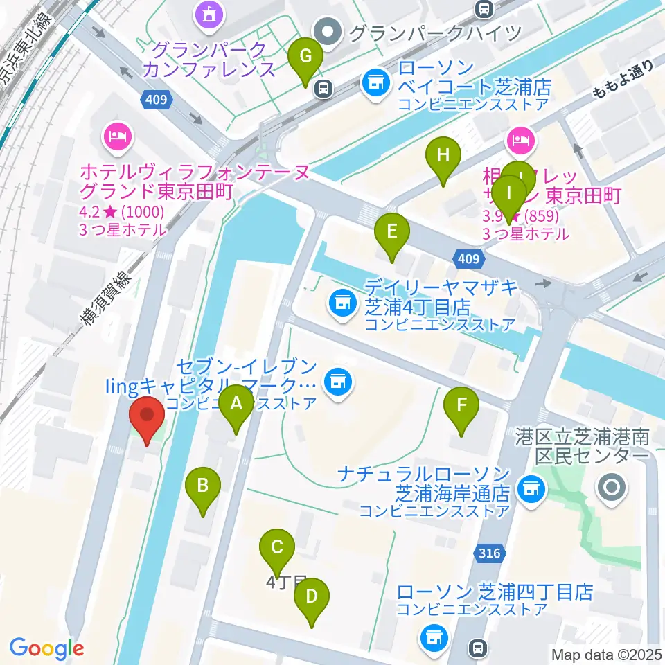 広野音楽教室周辺の駐車場・コインパーキング一覧地図