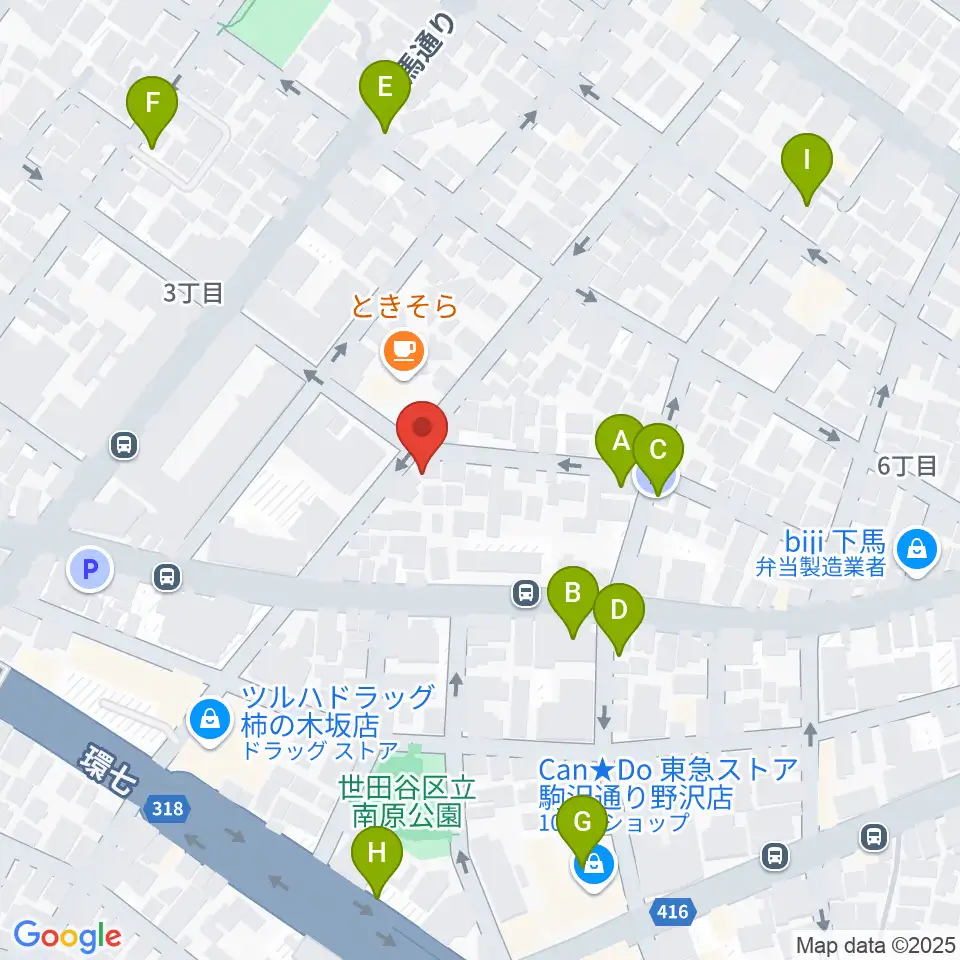 アウラ音楽院 学芸大学教室周辺の駐車場・コインパーキング一覧地図