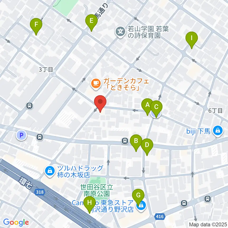 アウラ音楽院 学芸大学教室周辺の駐車場・コインパーキング一覧地図