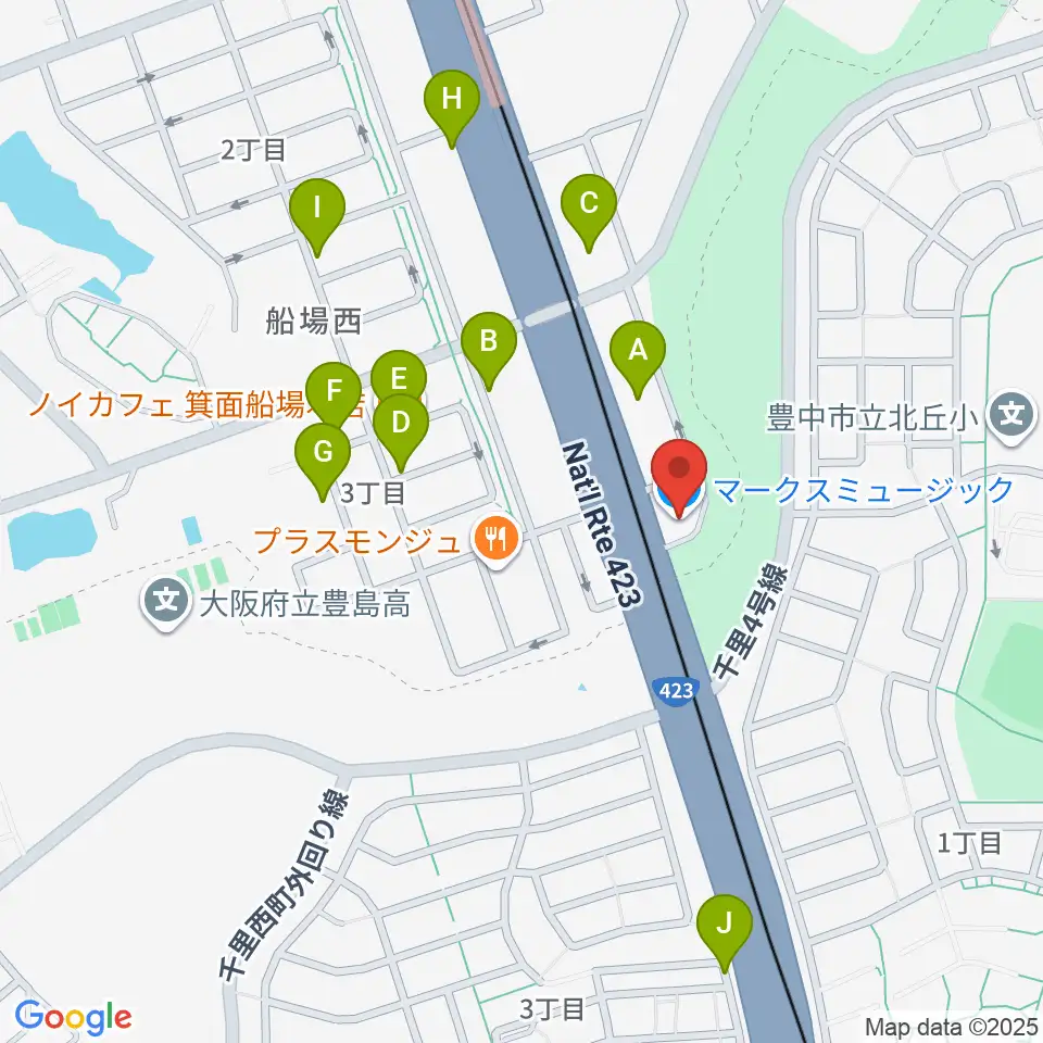 マークスミュージック周辺の駐車場・コインパーキング一覧地図