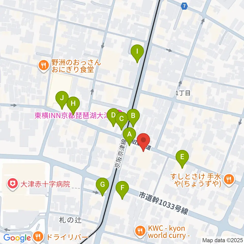 レインボーミュージックスクール周辺の駐車場・コインパーキング一覧地図