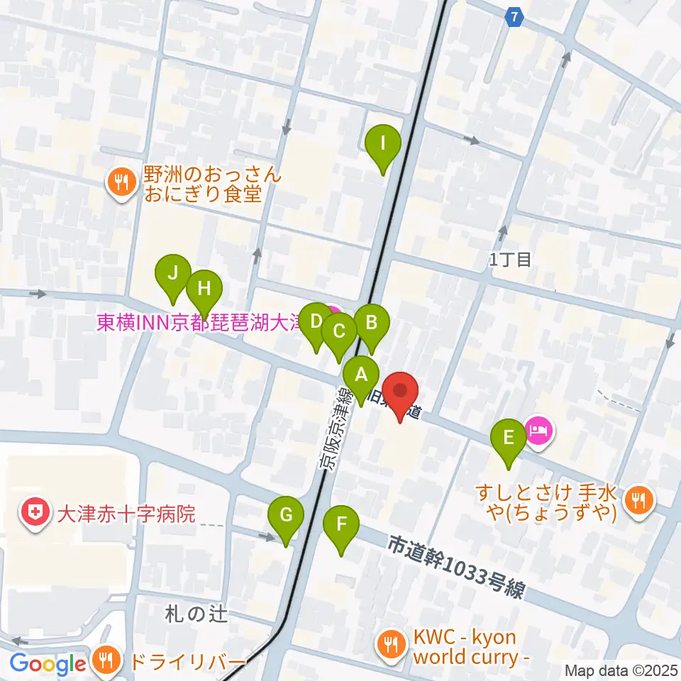 レインボーミュージックスクール周辺の駐車場・コインパーキング一覧地図