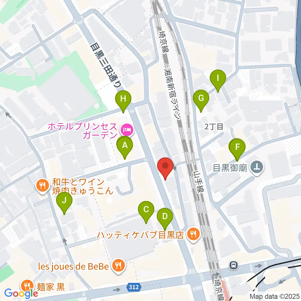 東京倶楽部 目黒店周辺の駐車場・コインパーキング一覧地図