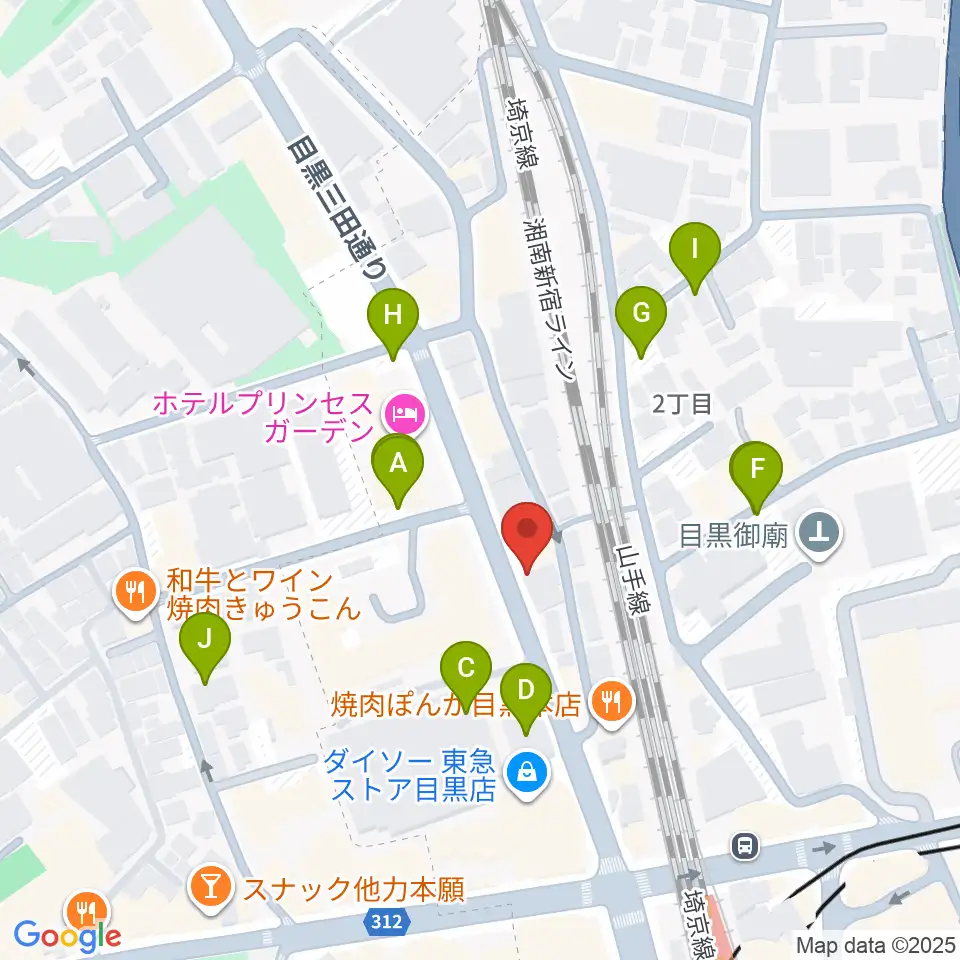 東京倶楽部 目黒店周辺の駐車場・コインパーキング一覧地図