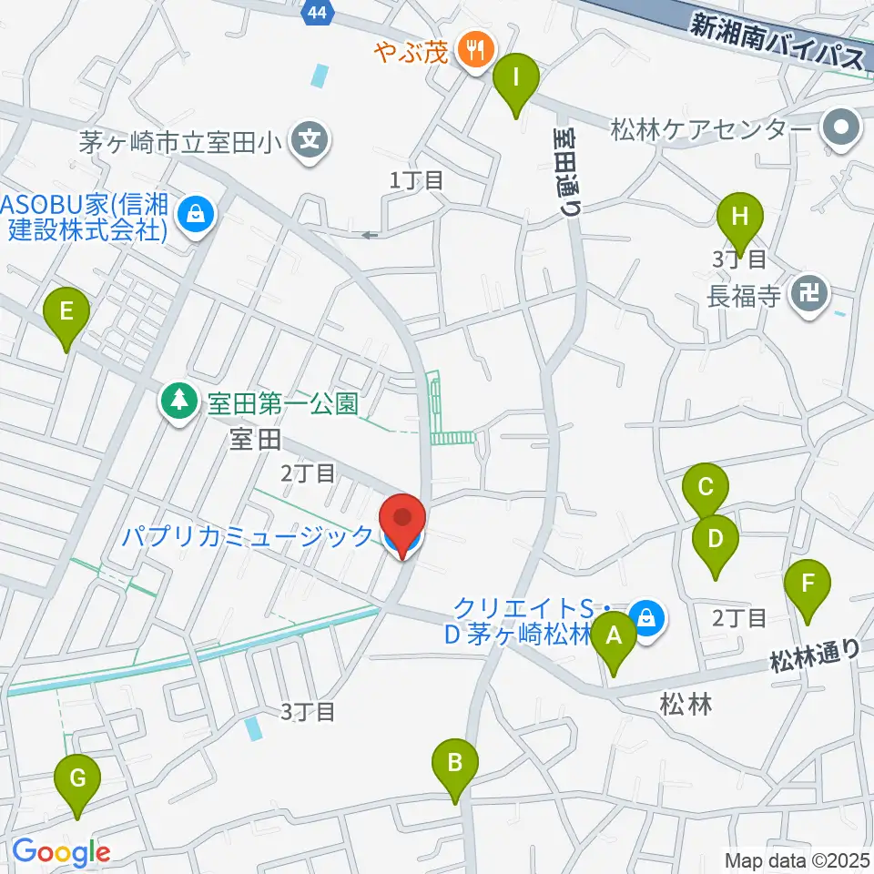 パプリカミュージック周辺の駐車場・コインパーキング一覧地図