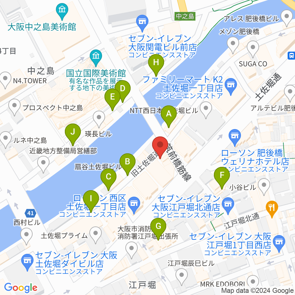 オンユー楽器周辺の駐車場・コインパーキング一覧地図