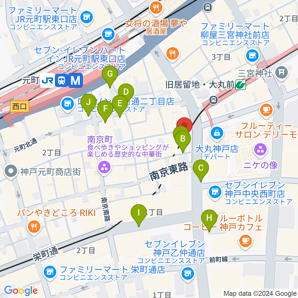 国際楽器周辺の駐車場・コインパーキング一覧地図