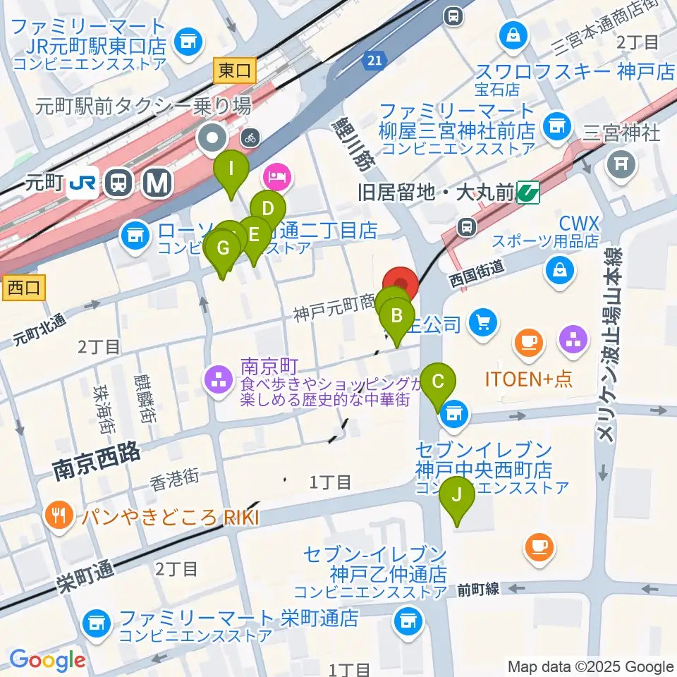 国際楽器周辺の駐車場・コインパーキング一覧地図