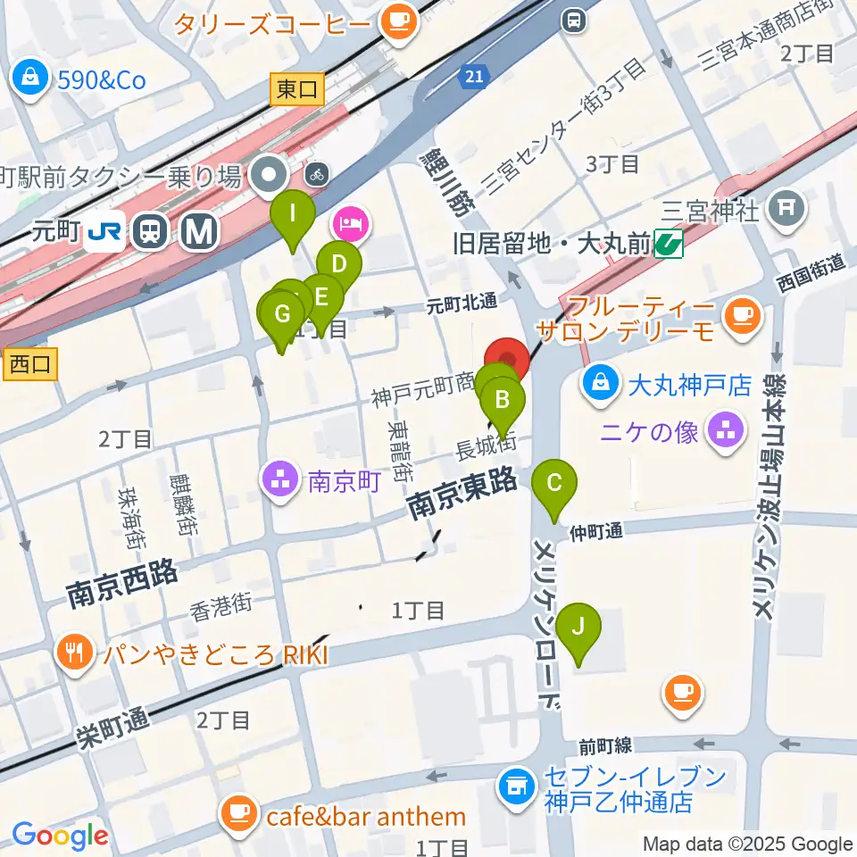 国際楽器周辺の駐車場・コインパーキング一覧地図