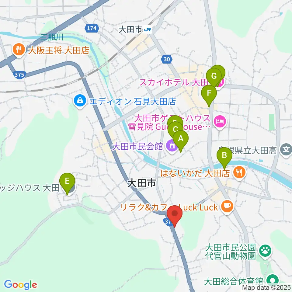 ナガイ音楽教室周辺の駐車場・コインパーキング一覧地図