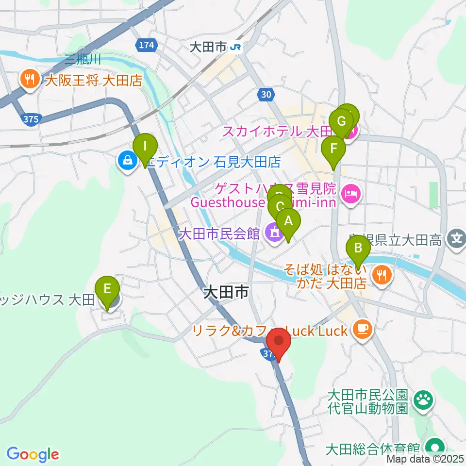 ナガイ音楽教室周辺の駐車場・コインパーキング一覧地図