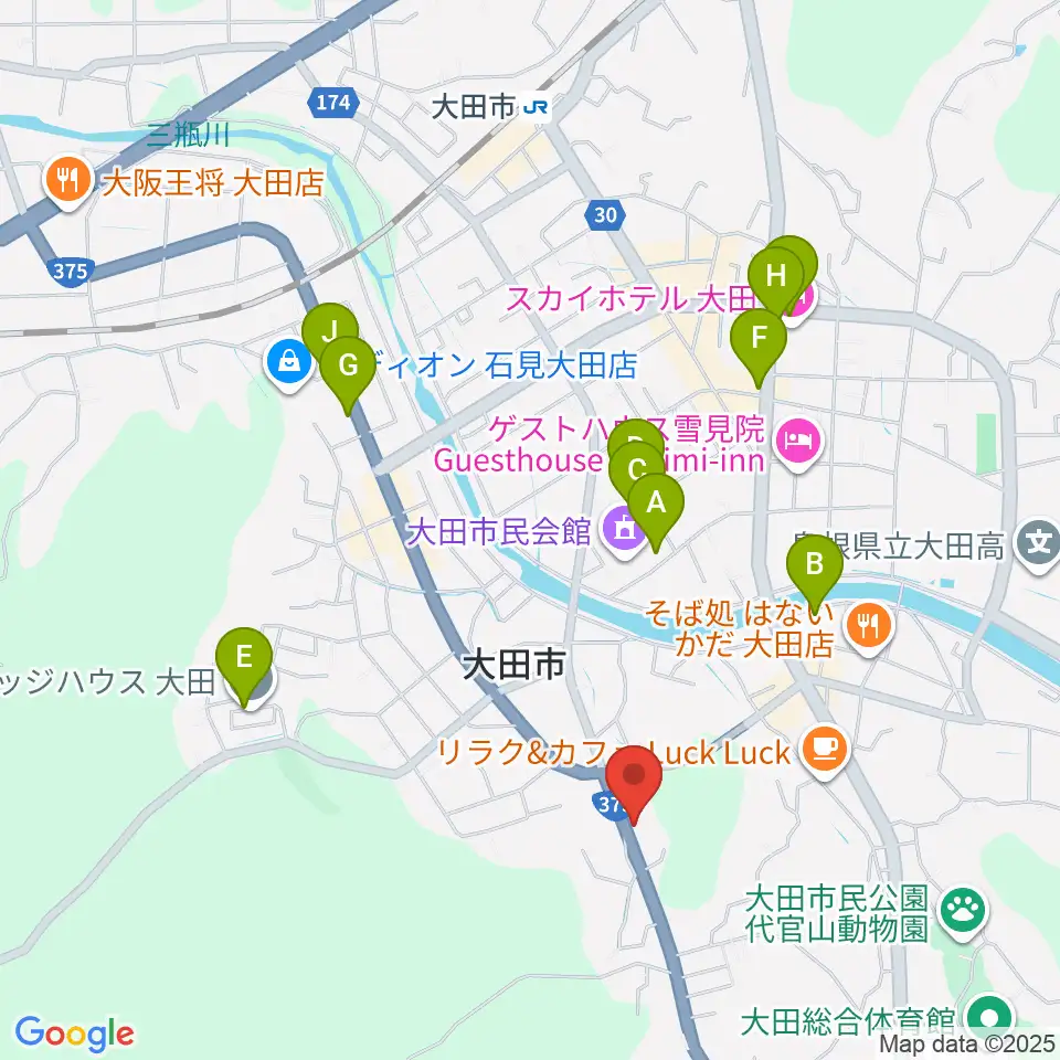 ナガイ音楽教室周辺の駐車場・コインパーキング一覧地図