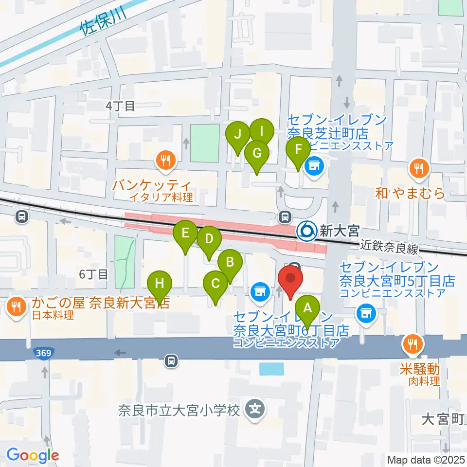 音楽屋 COZY周辺の駐車場・コインパーキング一覧地図