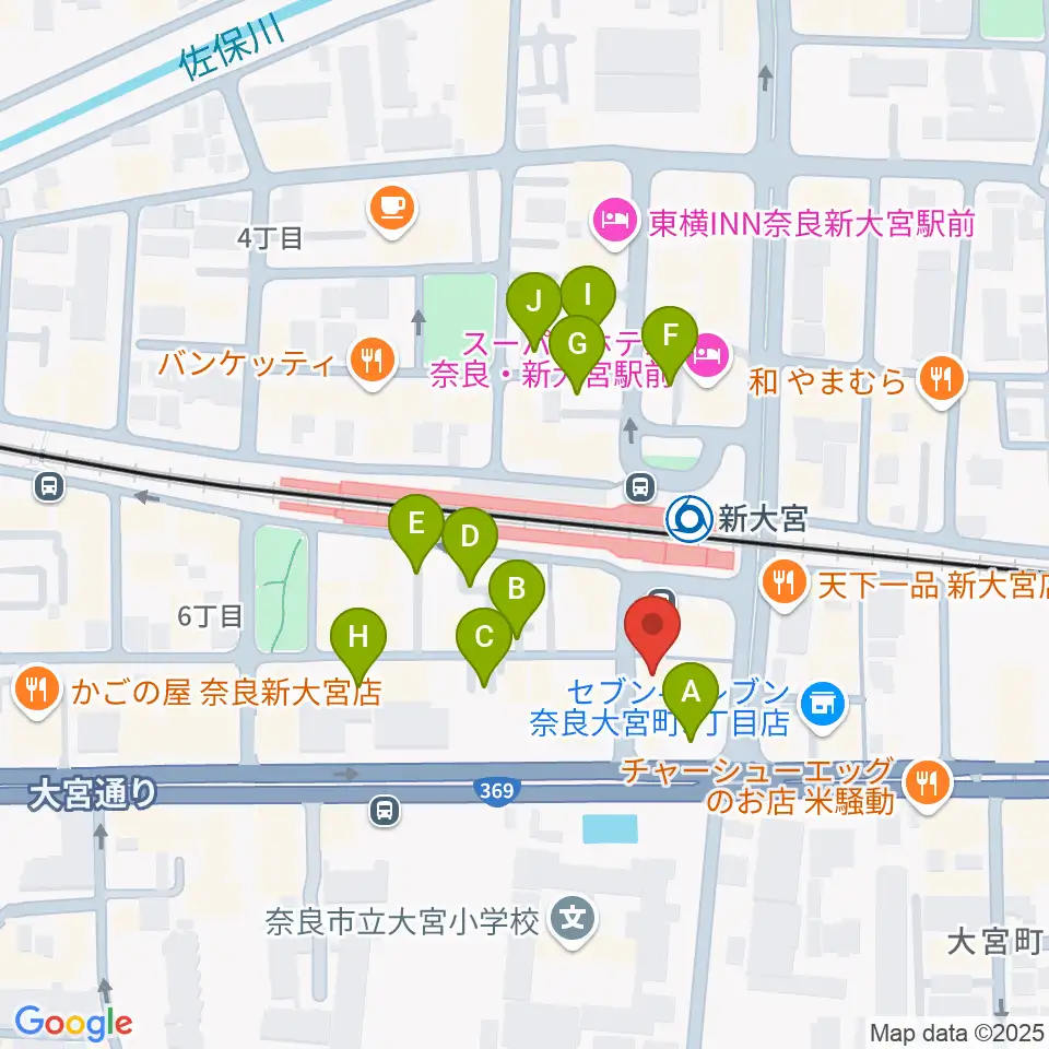 音楽屋 COZY周辺の駐車場・コインパーキング一覧地図