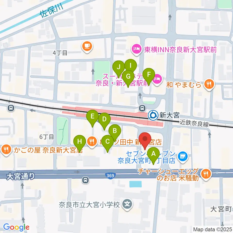 音楽屋 COZY周辺の駐車場・コインパーキング一覧地図