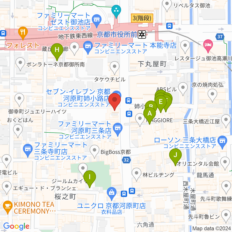 BIGBOSS京都周辺の駐車場・コインパーキング一覧地図