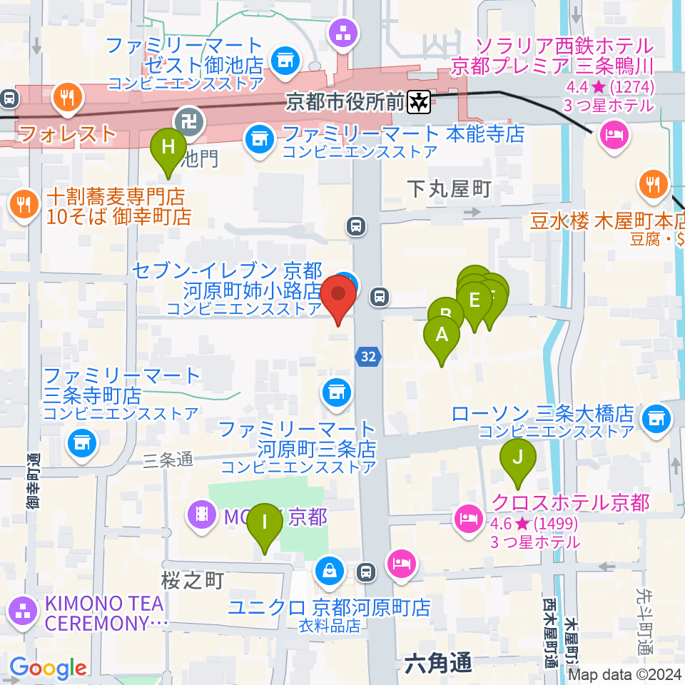 BIGBOSS京都周辺の駐車場・コインパーキング一覧地図