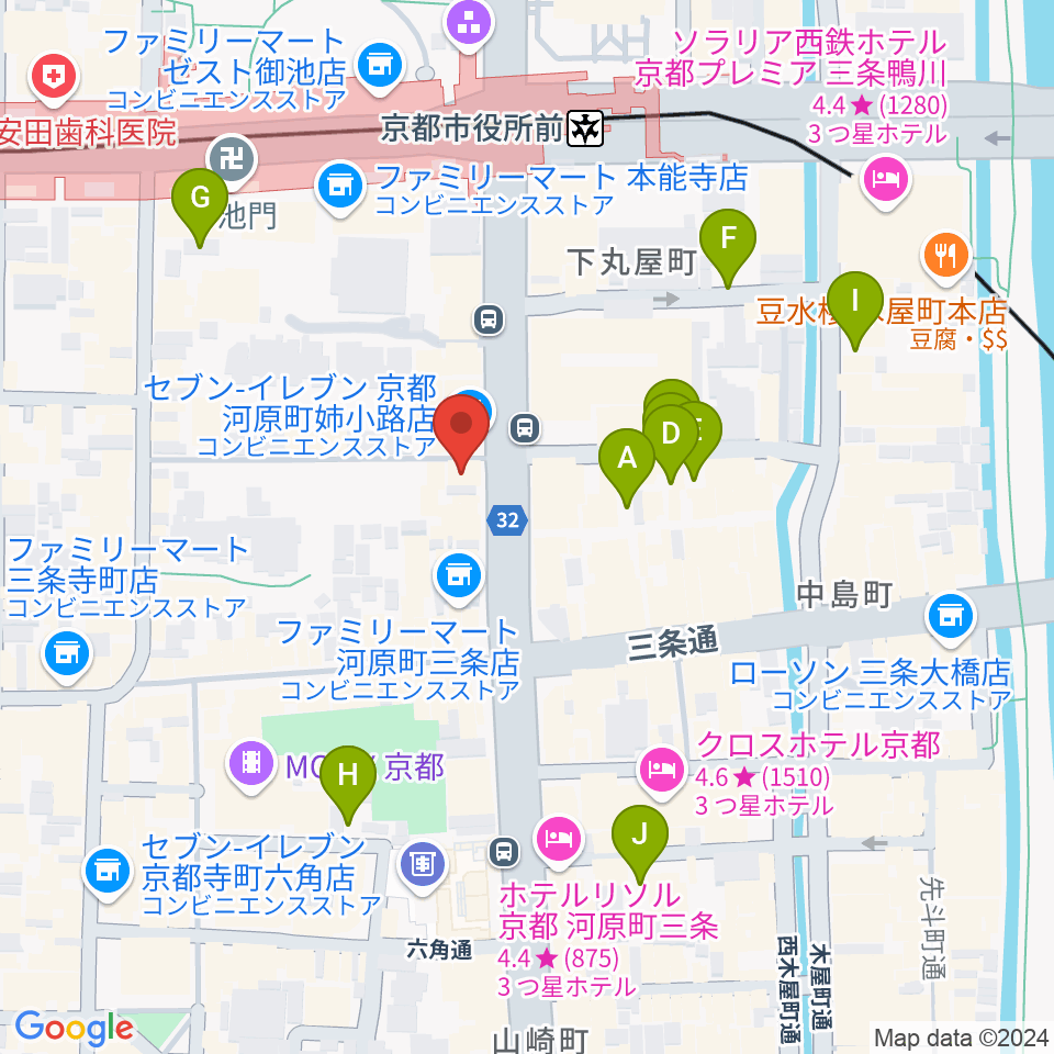 BIGBOSS京都周辺の駐車場・コインパーキング一覧地図