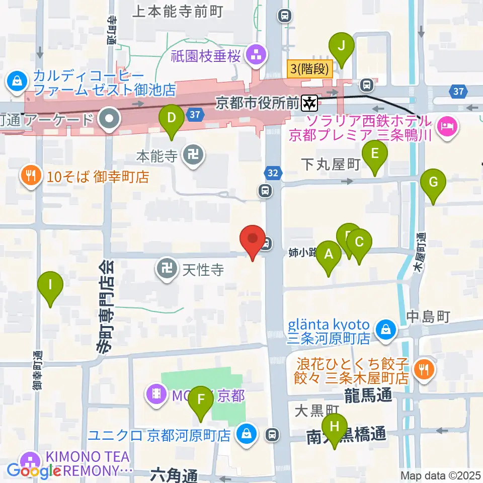 BIGBOSS京都周辺の駐車場・コインパーキング一覧地図