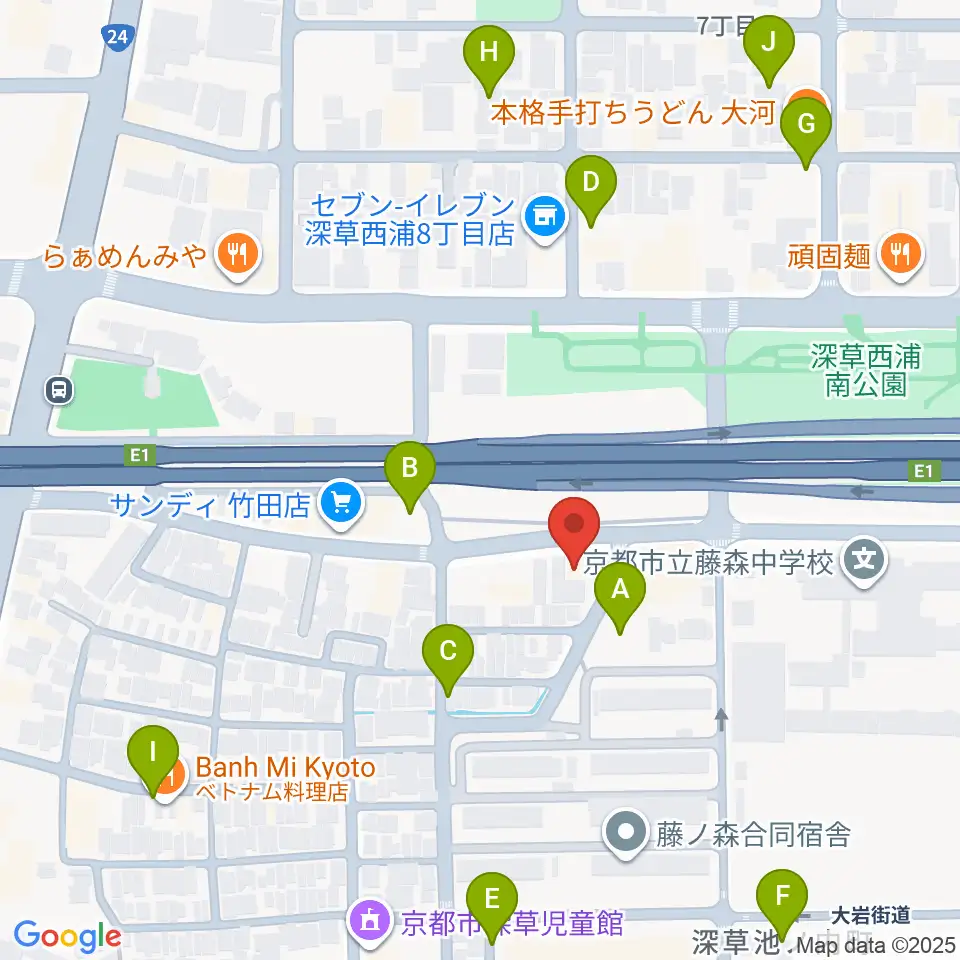 イーストビレッジギターズ周辺の駐車場・コインパーキング一覧地図