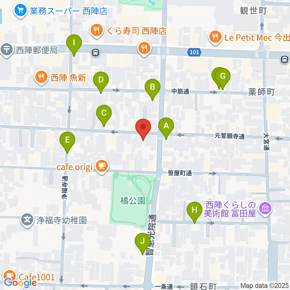 アサノ楽器周辺の駐車場・コインパーキング一覧地図