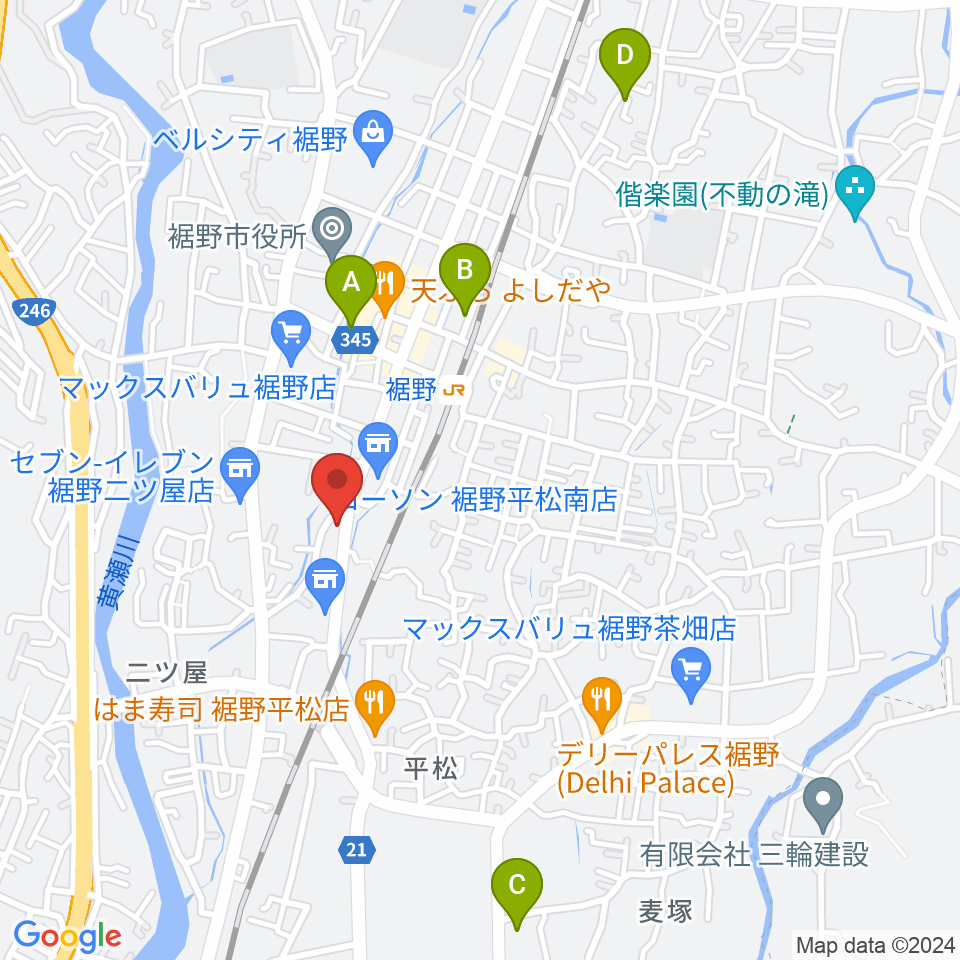 タンザワ楽器 裾野ミュージックセンター周辺の駐車場・コインパーキング一覧地図