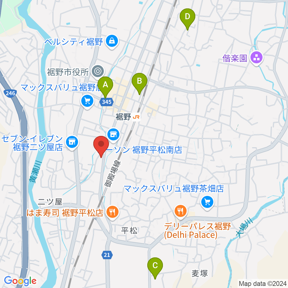 タンザワ楽器 裾野ミュージックセンター周辺の駐車場・コインパーキング一覧地図