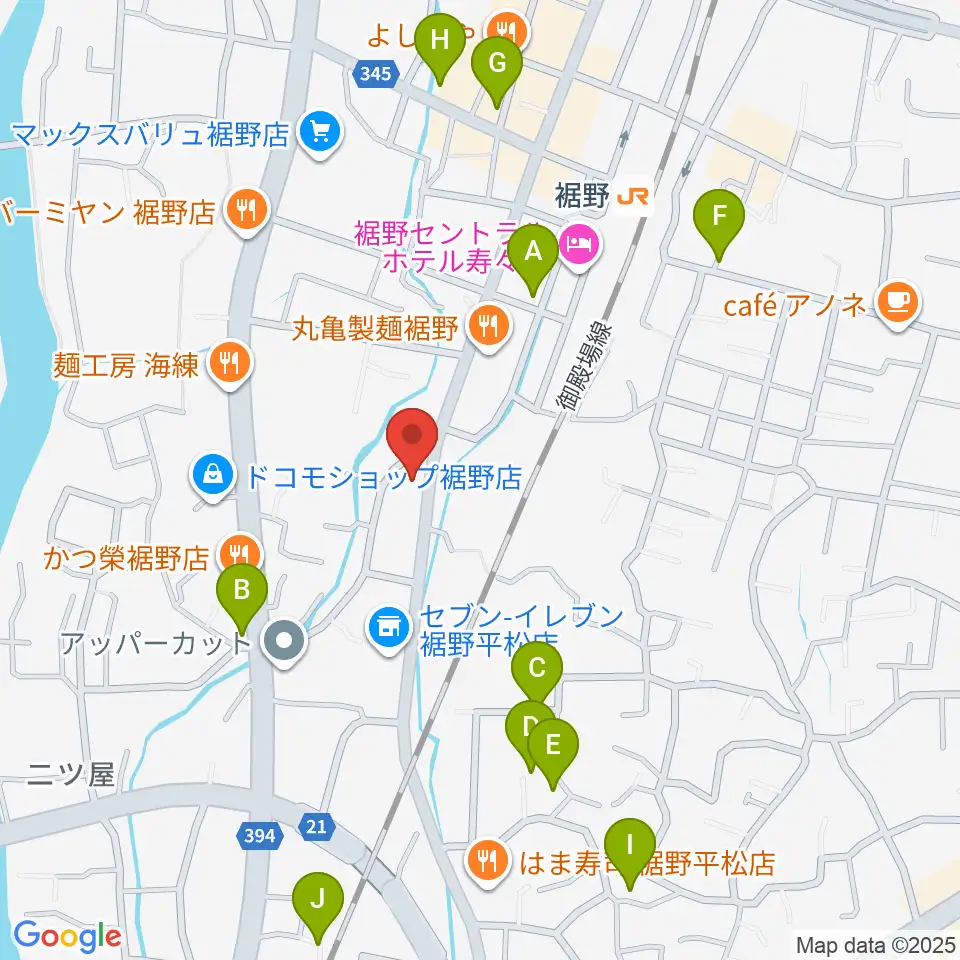 タンザワ楽器 裾野ミュージックセンター周辺の駐車場・コインパーキング一覧地図