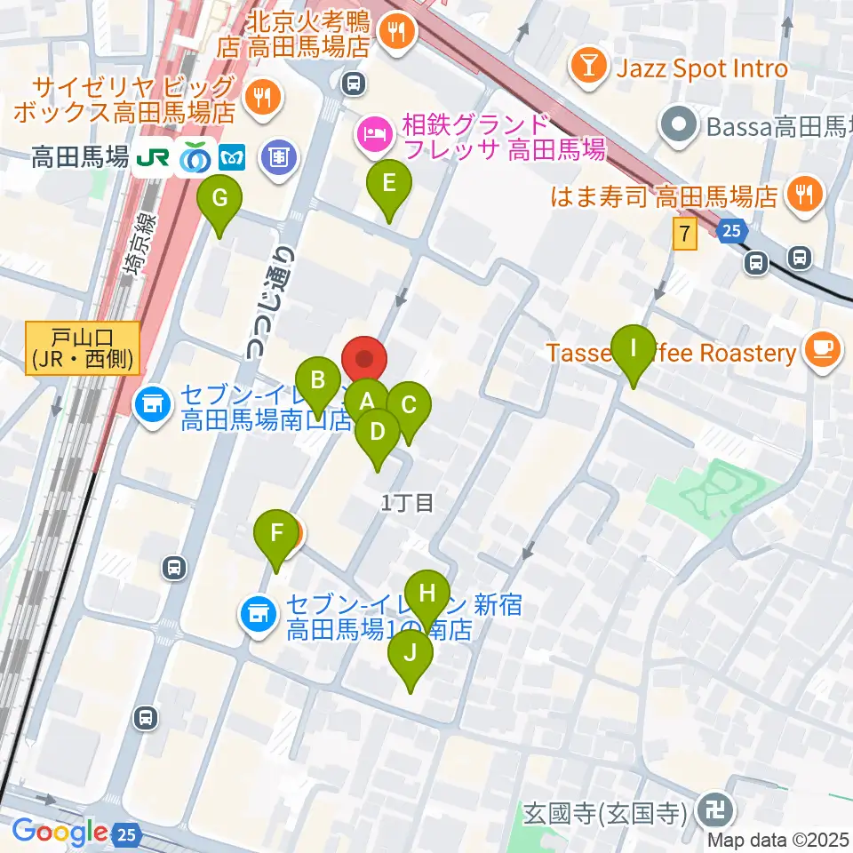 東京ステップスアーツ周辺の駐車場・コインパーキング一覧地図
