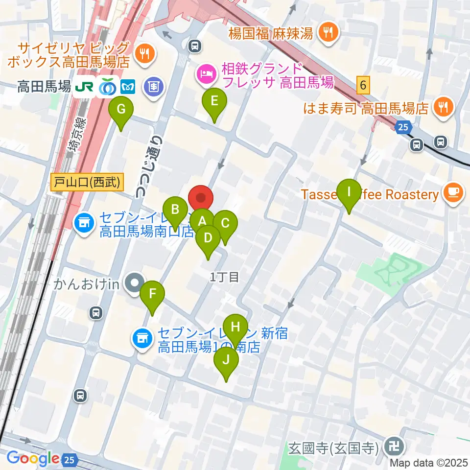 東京ステップスアーツ周辺の駐車場・コインパーキング一覧地図