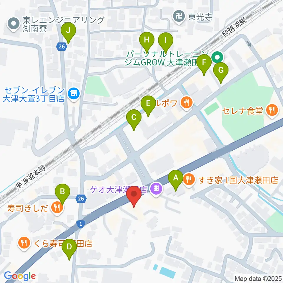 リッツ楽器周辺の駐車場・コインパーキング一覧地図