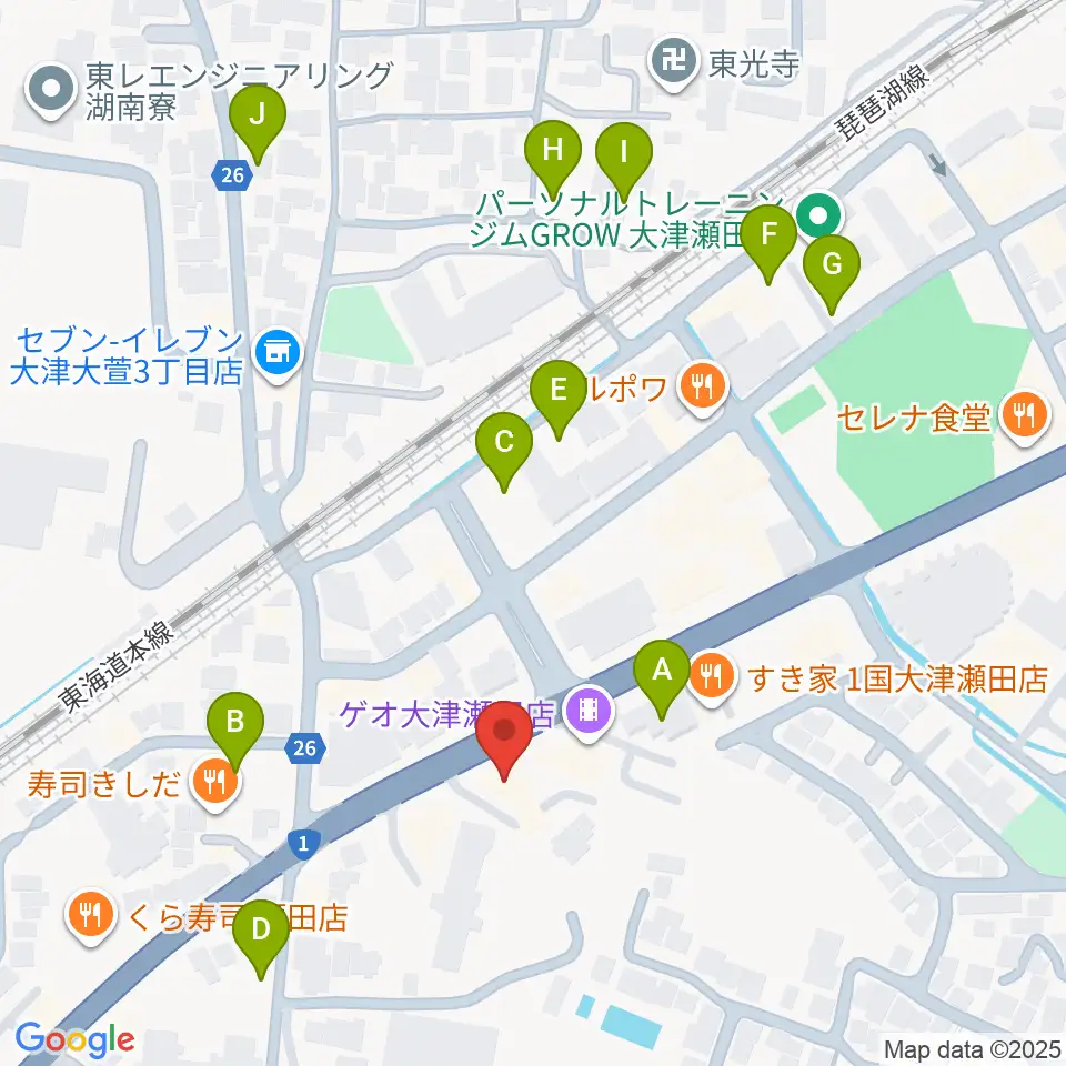 リッツ楽器周辺の駐車場・コインパーキング一覧地図