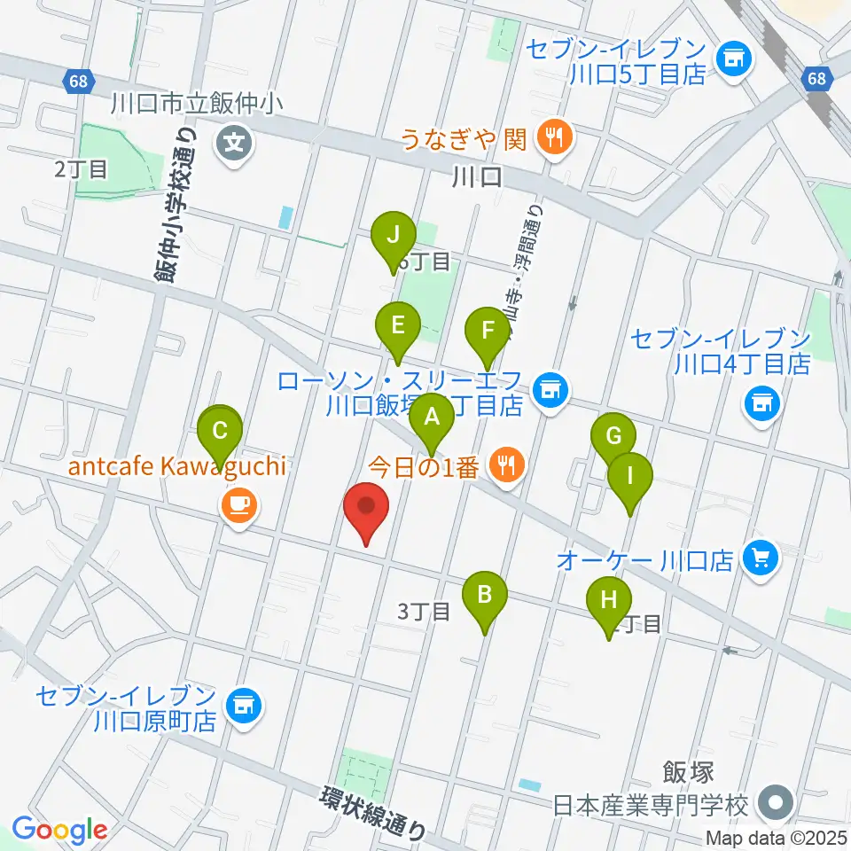 まつだピアノ教室周辺の駐車場・コインパーキング一覧地図