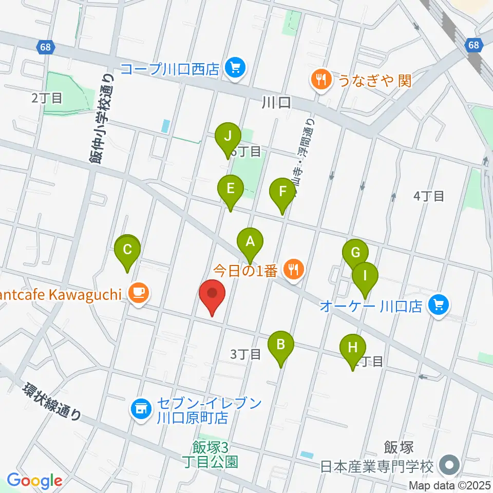 まつだピアノ教室周辺の駐車場・コインパーキング一覧地図