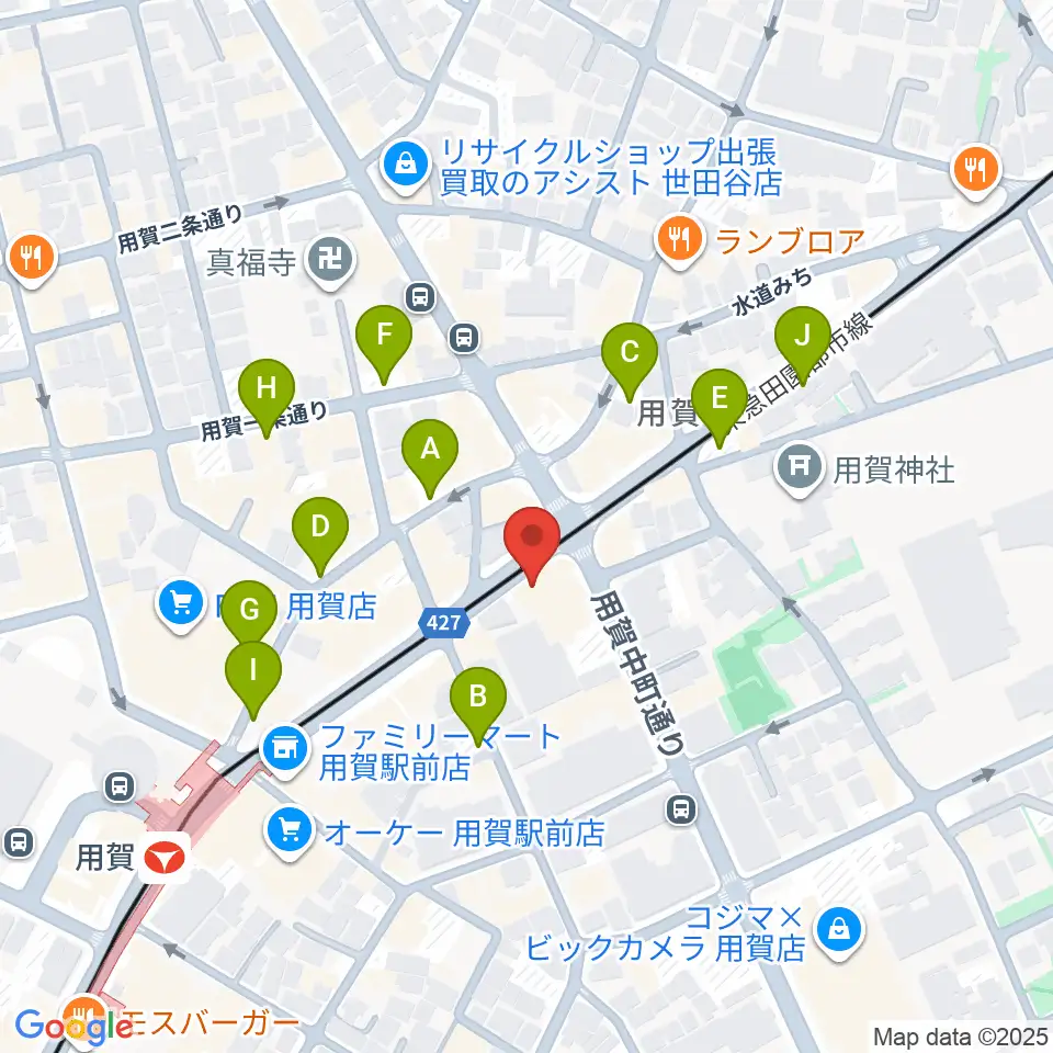GGジャズレッスン周辺の駐車場・コインパーキング一覧地図