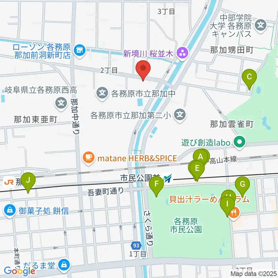 ウインドウエーブ 管楽器教室周辺の駐車場・コインパーキング一覧地図