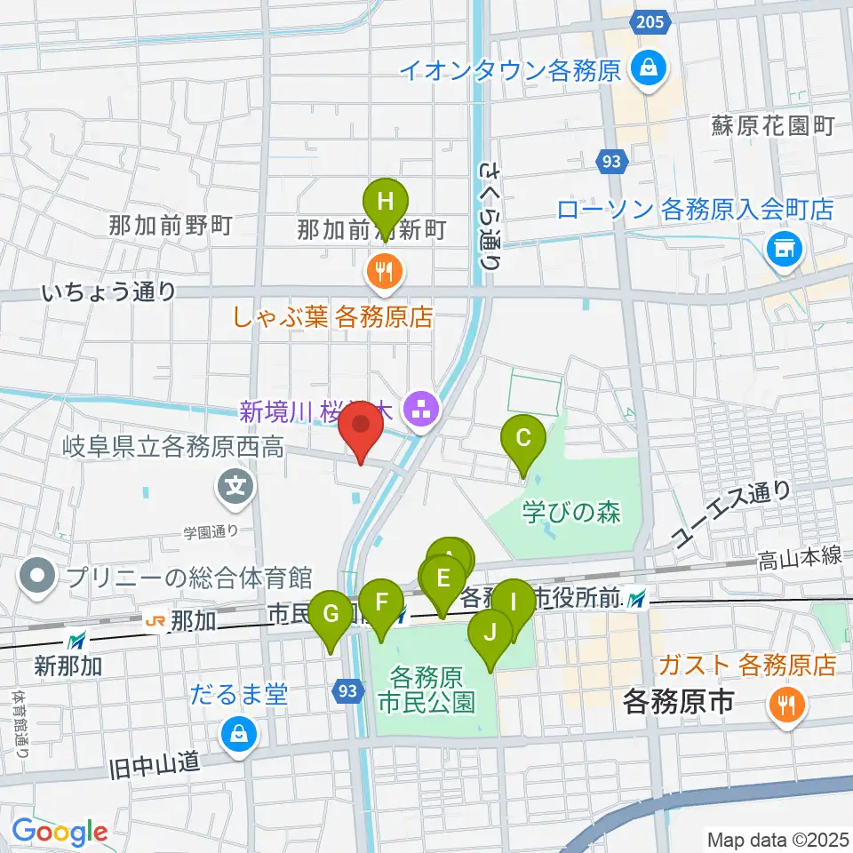 ウインドウエーブ 管楽器教室周辺の駐車場・コインパーキング一覧地図