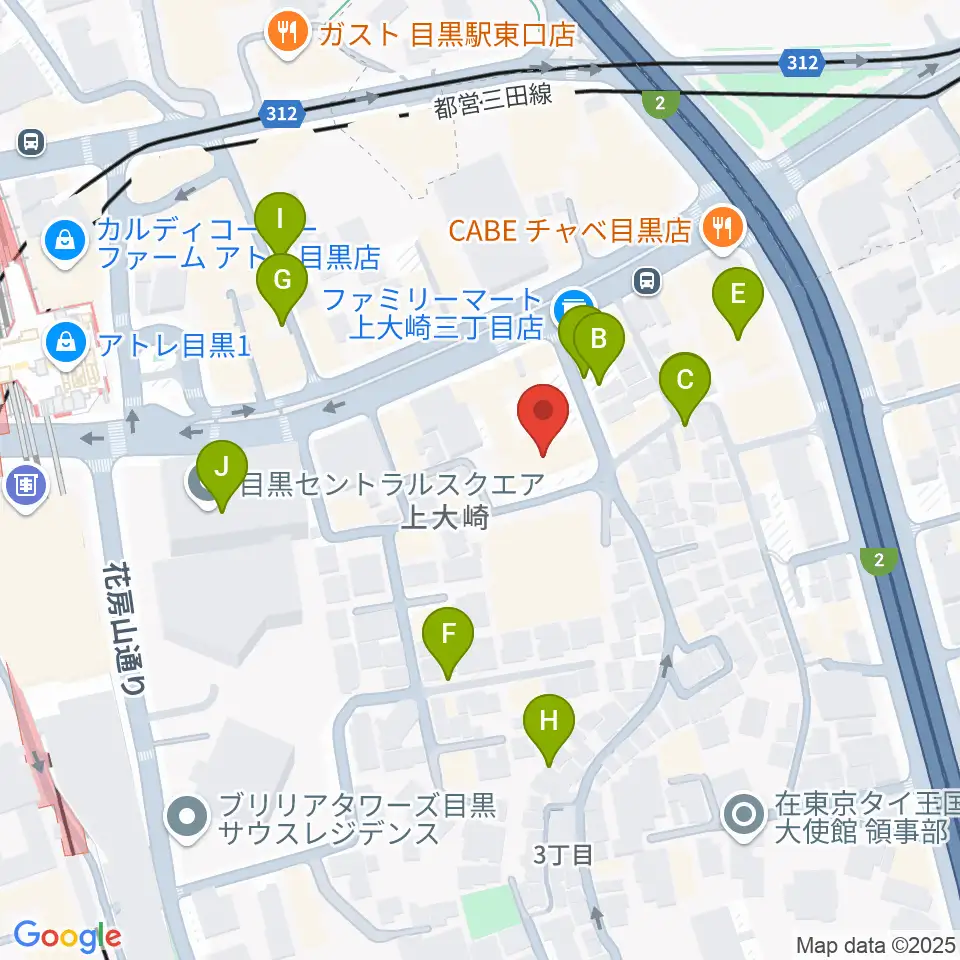 アスク音楽院 東京周辺の駐車場・コインパーキング一覧地図