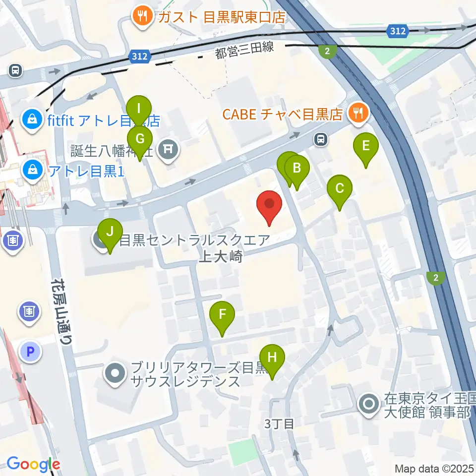 アスク音楽院 東京周辺の駐車場・コインパーキング一覧地図