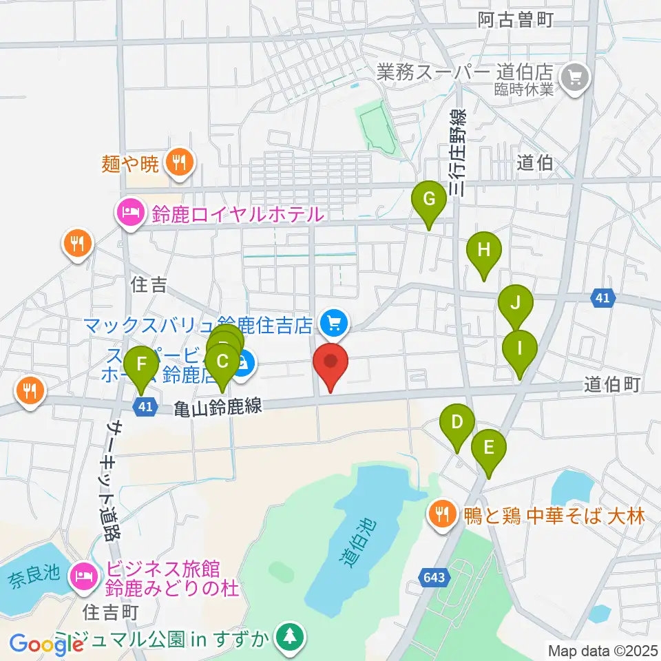 鈴鹿 VOICE HALL周辺の駐車場・コインパーキング一覧地図